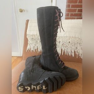 Sorel Joan of Arctic Wedge II Tall Boots black size 7.5